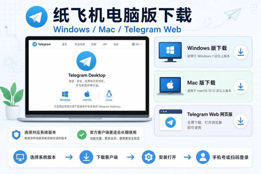 纸飞机官方下载入口选择