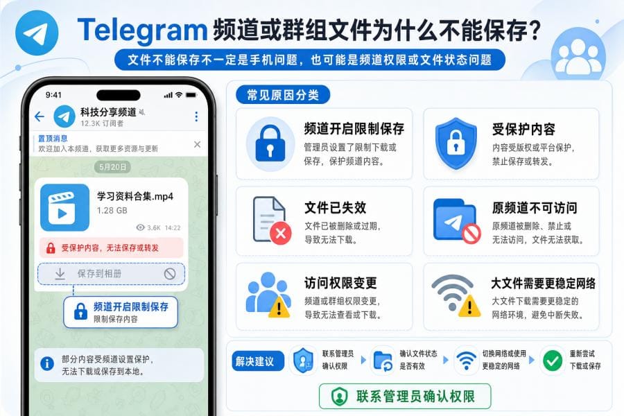纸飞机下载不了怎么办?Telegram 安装失败、文件下载慢解决方法 配图 3
