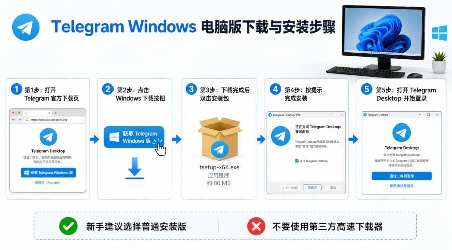电脑怎么下载纸飞机?Windows 和 Mac 安装教程 配图 3